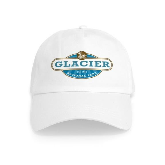 CafePress - Glacier National Park - Adjustable 100% Brushed Unisex Casual Cotton Baseball Cap, Beige, 1