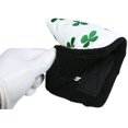 thumbnail image 4 of Sports White Green Shamrock Lucky Clover Putter Head Cover Four Leaf Clover Headcover Namotu CZYD-HY78-2, 4 of 4