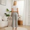 thumbnail image 3 of LYCY Womens Modal Pajama Pants, Soft Lounge Sleep Pants with Pockets Long Pj Bottoms (LIGHT GREY MEL., S), 3 of 4