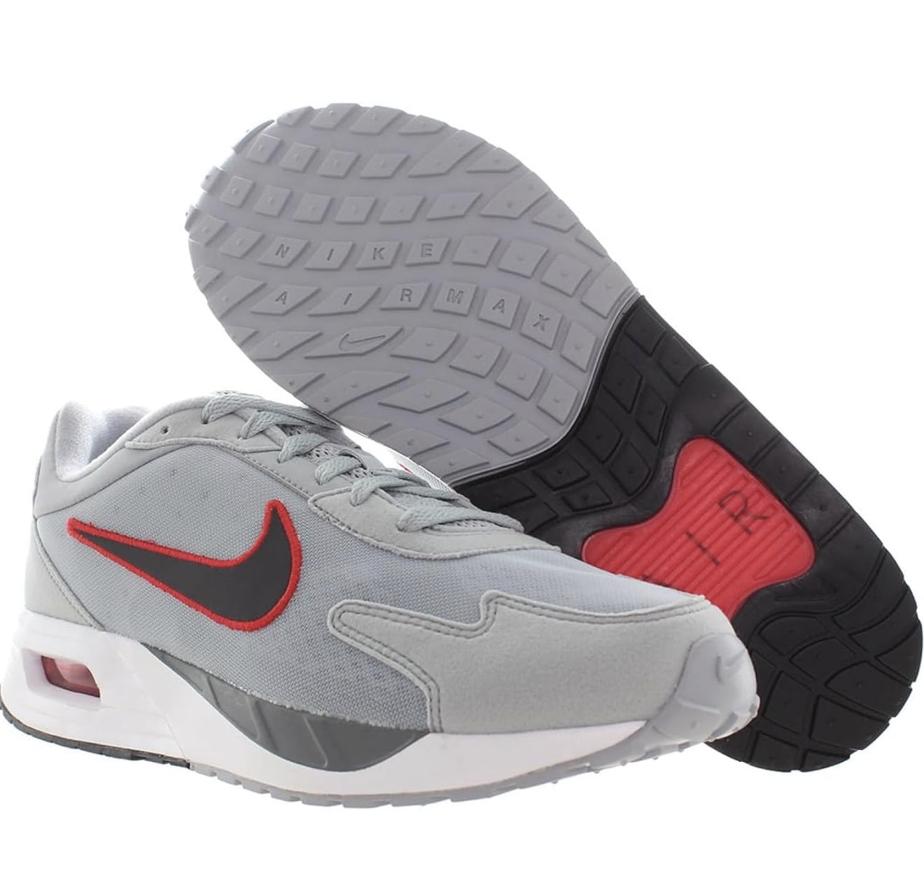 Nike Air Max Solo Men's Shoes (DX3666-004, Wolf Grey/Cool Grey/University Red/Black) Size 10.5