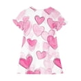 thumbnail image 5 of Einccm Girls Nightgowns Princess Cute Pajamas Soft Short Sleeve A-Line Sleepwear Mid Calf Nightdress for Kids Toddlers and Big Girls 3-12 Years Loungewear PJs, 5 of 6