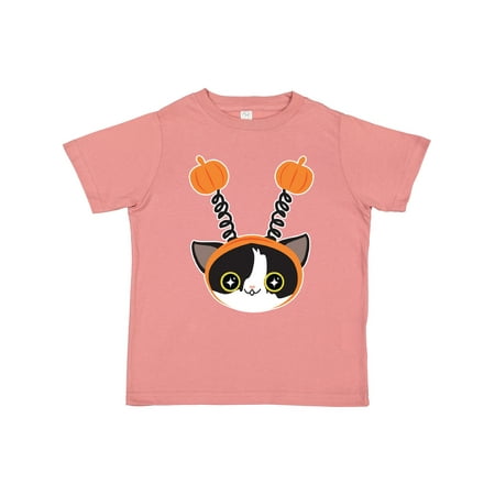 

Inktastic Halloween Kawaii Cat Black & White Gift Toddler Boy or Toddler Girl T-Shirt
