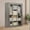 Gray, variant on Taicans Portable Closet Wardrobe,51-Inch Clothes Organizer with 2 Hanging Rods and 6 Shelves,Non-Woven Fabric Cover,Large Capacity Storage for Bedroom and Living Room,Quick and Easy to Assembly