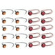 thumbnail image 3 of 20 paquetes de luz roja y ámbar Mini de 3/4 "lateral de diodo triple de 3 LED para vehículos recreativos Nuevo Soledad Luces de posición laterales redondas, 3 of 9