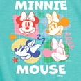 thumbnail image 3 of Disney - Minnie Mouse Multicolored Grid - Toddler & Youth Girls Short Sleeve Graphic T-Shirt, 3 of 5