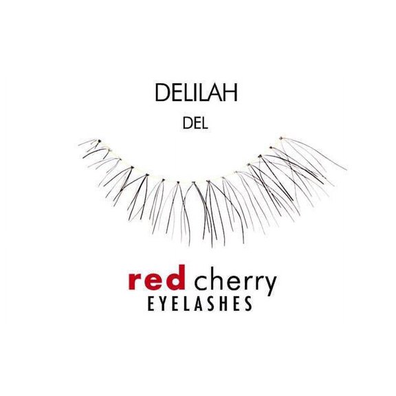 Option : Black - #DEL , Troika Red Cherry Eyelashes, hair scalp beauty - Pack of 2 w/ Sleek 3-in-1 Comb/Brush