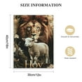 thumbnail image 2 of Nawypu Lion lamb Wall Art Cross Lion of Judah Pictures Wall Decor Christian Bible verse Canvas Painting Print Artwork Modern Home Decor Framed for Living room Bedroom Bathroom, 2 of 5