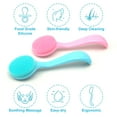 thumbnail image 4 of PATOPS 2PCS Silicone Facial Cleansing Brush Manual Scrubber Exfoliating Brush for All Skin Type, 4 of 6