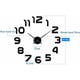 thumbnail image 2 of Reloj de pared grande moderno DIY, reloj de pared silencioso de metal con adhesivo de espejo 3D, reloj de pared de metal moderno para decoración del hogar y la oficina., 2 of 5