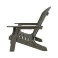 thumbnail image 5 of WestinTrends Tuscany 2-Piece HIPS Outdoor Folding Adirondack Seashell Chair With Folding Ottoman, Charcoal Gray, 5 of 11