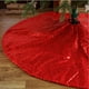 thumbnail image 4 of Falda para Árbol de Navidad, Diseño de Lentejuelas, Tela de Lujo, Decoración para Fiestas, Regalo Navideño Versátil, 89 Cm de Diámetro, Rojo, Dorado y Rosa., 4 of 5