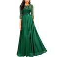 thumbnail image 2 of DPTALR Robe en Chiffon Robe en Dentelle Demoiselles d'Honneur Robes de Soirée Femmes, 2 of 4