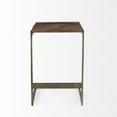thumbnail image 2 of Maklaine 26" Medium Brown Wood Counter Stool, 2 of 9