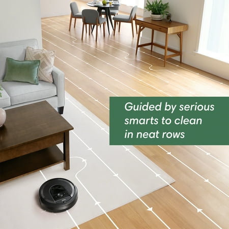 iRobot - Roomba i7 Wi-Fi Connected Robot Vacuum - Charcoal