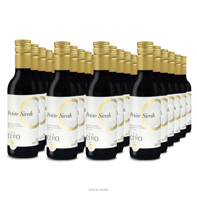 Petite Sirah L. A. Cetto Caja de 24 Botellas de 187ml