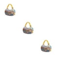 thumbnail image 2 of kurtrusly Space-saving Shopping Bag Say Hello To Organized Shopping Reusable Polyester Shopping Bag For Travel yellow plaid 3Set, 2 of 6