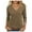 Antique Brown, variant on Mgmyaa Summer T Shirt for Women 2025 3/4 Sleeve Elegant V-Neck Casual Pullover Top