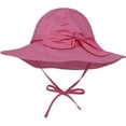 thumbnail image 2 of CoCopeaunts Baby Bucket Hat for Girls Bow Decorate Summer UV Protection Outdoor Headwear Basin Hat for Boy with Chin Strap, 2 of 8