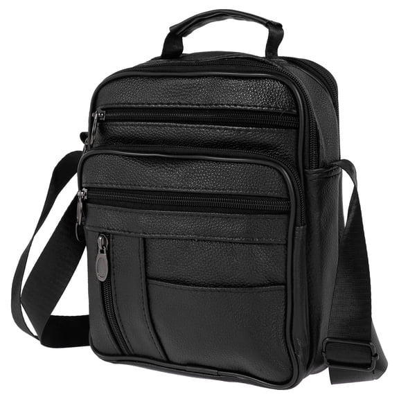 EUWBSSR 8.26*3.93*9.84in Men's Genuine Leather Handbag Shoulder Bag Fashion Cross Body Messenger Business