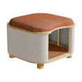 thumbnail image 1 of Taburete de casa para gatos de verano, muebles para mascotas, escondite para gatos resistente, casa de madera para gatitos pequeños, taburete para estilo A, 1 of 9