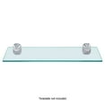 thumbnail image 2 of Dulles Glass 8" x 30" Rectangle Floating Glass Shelf - Shelf Only - Tempered - 3/8" Thick - Flat Polished, 2 of 11