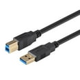 thumbnail image 2 of Monoprice Select Series - USB cable - USB Type A (M) to USB Type B (M) - USB 3.0 - 6 ft - black, 2 of 4