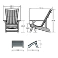 thumbnail image 4 of highwood® Manhattan Beach Adirondack Chair/Folding Ottoman Set, 4 of 5
