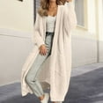thumbnail image 2 of ANINEO Women's Oversized Long Cardigan Sweater Knit Open Front Coats Casual Loose Fall Winter Loungewear Outerwear Comfortable Soft Yarn Solid Color Cozy Daliywear, 2 of 4