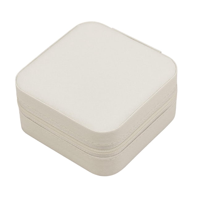 Caja de joyería, caja de almacenamiento de joyería, minicaja de almacenamiento de joyería, organizador de joyería, exhibición para dijes, collares, Beige