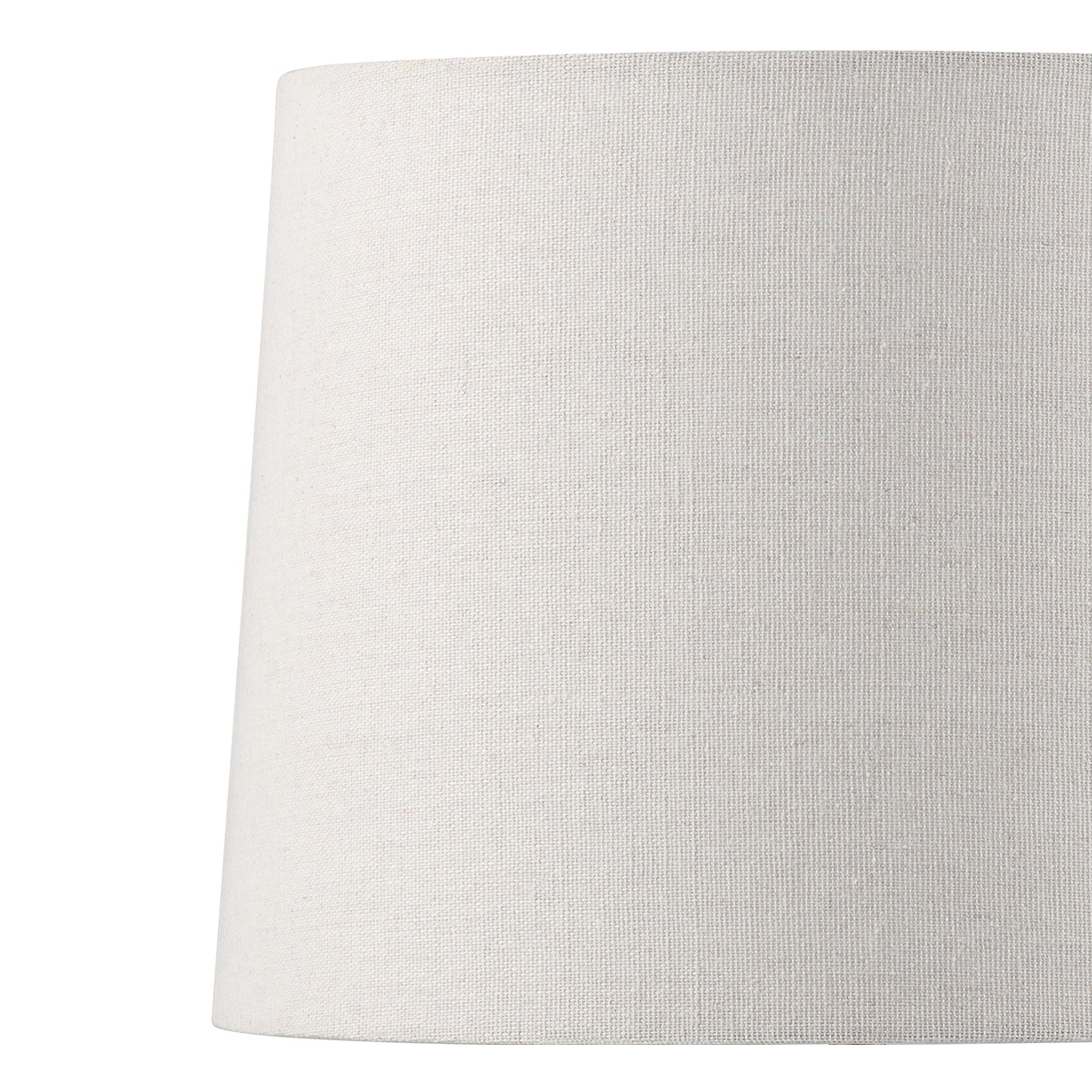 Better Homes & Gardens 18" Clear Glass Table Lamp with Brass Metal Base and Beige Shade