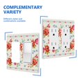 thumbnail image 6 of 2-Gang Screwless Pioneer Floral Decorative Wall Plates,Size 2-Gang 4.7"W x 4.7"H,Unbreakable Thermoplastic Faceplate Cover for Kitchen Living Room Bedroom Decorator Receptacle Outlet Switch, 6 of 7
