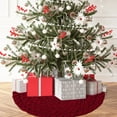 thumbnail image 5 of WEGFTDUOP Christmas Knitted Tree Skirt Knitted Christmas Ambiance Apron Christmas Tree Decorations Accessories, 5 of 6