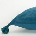 thumbnail image 4 of Rizzy Pillow Knife Edged Woven Pillow Teal 17"x17"x9", 4 of 6