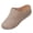 Khaki, variant on Women's Platform Wedge Clogs Arch Support Solid Color Closed Toe Faux Leather Slides For Casual, Khaki