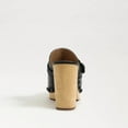 thumbnail image 6 of Sam Edelman Nyla Black Leather Rounded Toe Slip On Block Heel Clog Mules (Black Leather, 6.5), 6 of 7