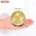 thumbnail image 3 of Uxcell 3-Pack Decorative Ball for Bowls, 3 Inch Mosaic Glass Balls Decorative Glass Orbs for Home Decor/Dining Tables [Yellow], 3 of 7