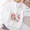 thumbnail image 1 of Camiseta con globos de Hello Kitty para niños, ropa informal de Hip Hop, Kawaii, Sanrio, Melody Kuromi, Anime, dibujos animados, Y2k, 1 of 3