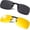 Grey-yellow, variant on Clip Polarized Night Vision, Driving Sunglasses UV 400 Blocker To Wear Over Prescription Glasses