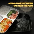 thumbnail image 3 of Mistaha Portable Lunch Box 304 Stainless Steel Leakproof Microwave Heating Divided Food Containers with Spoon & Chopsticks, 3 of 8