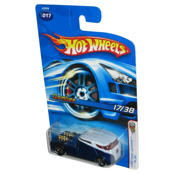 Hot Wheels 2006 First Editions 17/38 Qombee Blue & White Toy Car #017