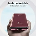thumbnail image 6 of Dteck Flip Mirror Case for Samsung Galaxy Z Fold 6, Luxury Leather Case Shockproof Kickstand Cover for Galaxy Z Fold 6 5G,Rosegold, 6 of 7