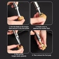 thumbnail image 6 of Multipurpose Household Longan Corer, Lychee Corer Fruit Corer and Pitter Save Labors Stainless Steel Berry Corer Tool Fruit Core Remover for Restaurant Kitchen, 6 of 7