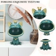 thumbnail image 3 of Gato La Suerte Porche Almacenamiento Llaves Adorno Escritorio Del Tamaño Pequeño (verde) Embalaje Algodón Perlado Orejas Doradas Rango Tamaño Pequeño Peso 500 A 700, 3 of 9