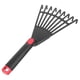 thumbnail image 1 of Leaf Rake Plastic Rake Gardening Rake Tool Small Garden Rake with Handle Lawn leveling, 1 of 5