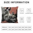 thumbnail image 5 of BANET  Throw Pillow Covers,Black and White Highly Alerted Pillowcase Home Decor for Sofa Bed Living Room 12x12in, 5 of 5