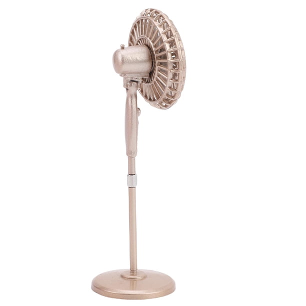 1:12 Ventilador De Piso De Casa De Muñecas, Ventilador De Pedestal En Miniatura Diseño Retro Ventilador En Miniatura De Juguete Dollhouse Ventilador Para Decoración De La Casa
