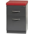 thumbnail image 5 of Bowery Hill Mobile Pedestal File 2-Drawer Filing Cabinet Box/File in Charcoal, 5 of 6