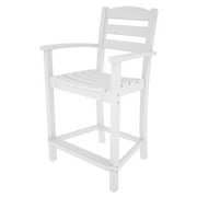 POLYWOOD® La Casa Cafe Recycled Plastic Counter Height Arm Chair