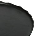 thumbnail image 3 of Kate and Laurel Alessia Modern Round Metal Coffee Table, 26 x 26 x 16, Black, Sand Cast Aluminum Coffee Table with Raised Deckled Edge for Storage and Display, 3 of 8