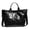 Black, variant on Womens Tote Bag Glossy PU Waterproof Tote Bags with Shoulder Strap Letter Print Retro Crossbody Bag for Work Travel, Green